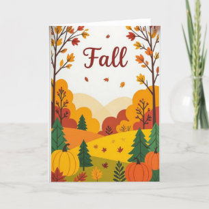 Happy Herfst Kaart, Herfst Kaart, Herfst Kaart