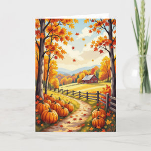 Happy Herfst Kaart, Herfst Kaart, Herfst Kaart