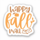 Happy Herfst Mail Sticker (Voorkant)