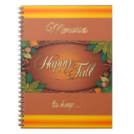 Happy Herfst Memories Notitieboek