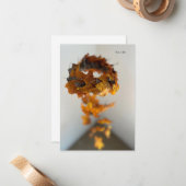 Happy Herfst Mobile Notitiekaartje (Voorkant / Achterkant in situ)