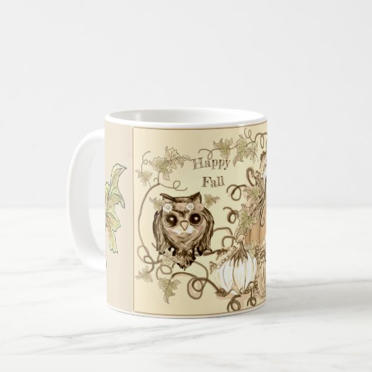 ~ Happy Herfst ~ Mok (Voorkant links)