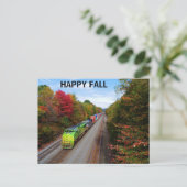 HAPPY HERFST Norfolk Southern Briefkaart (Staand voorkant)