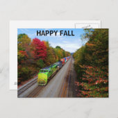 HAPPY HERFST Norfolk Southern Briefkaart (Voorkant / Achterkant)