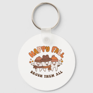 Happy Herfst penseel ze allemaal Dentist Teeth Tha Sleutelhanger