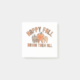 Happy Herfst poets ze alle tandheelkundige tanden Post-it® Notes