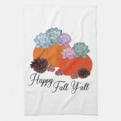 Happy herfst pomkins theedoek (Verticaal)