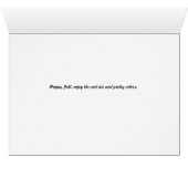 Happy Herfst, Pond met Duck (Binenzijde Horizontaal (Onderkant))