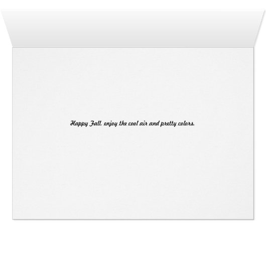 Happy Herfst, Pond met Duck (Binenzijde Horizontaal (Onderkant))