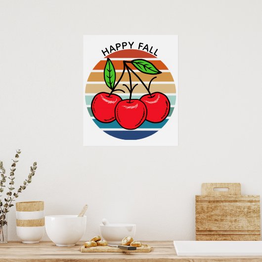 Happy Herfst Poster (Keuken)