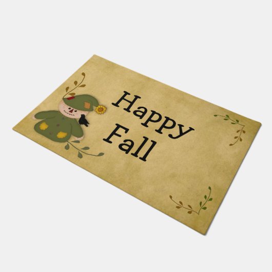 Happy Herfst Scarecrow Deurmat (Schuin)