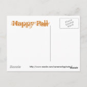 Happy Herfst scene briefkaart (Achterkant)