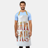 Happy Herfst Schort (Gedragen)