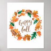Happy Herfst Wall Art Poster (Voorkant)