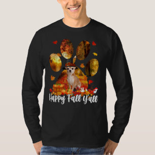 Happy Herfst Y Alle Thanksgiving Chihuahua Pilgrim T-shirt