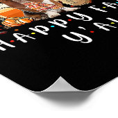 Happy Herfst Y Basset Hound Dog Coffee Pumpkin F Poster (Hoek)