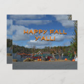 Happy Herfst Y herfst-beeldscherm met water Briefkaart (Voorkant / Achterkant)