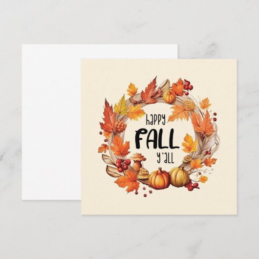 Happy Herfst Y'all (Voorkant / Achterkant)