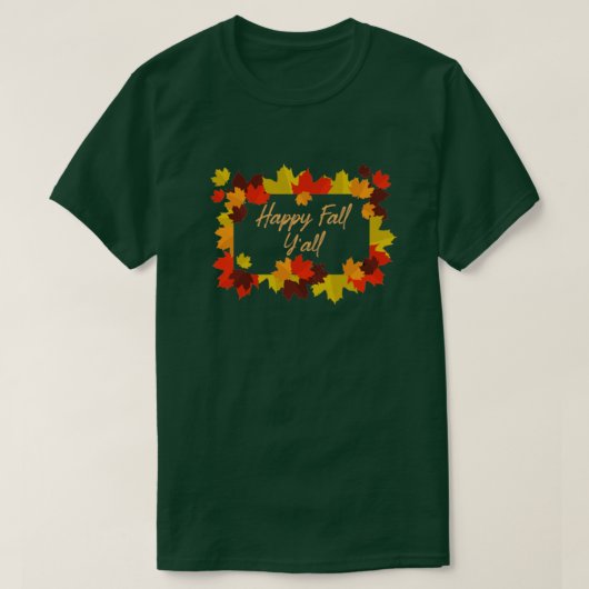 Happy Herfst Yall14 T-shirt (Design voorkant)