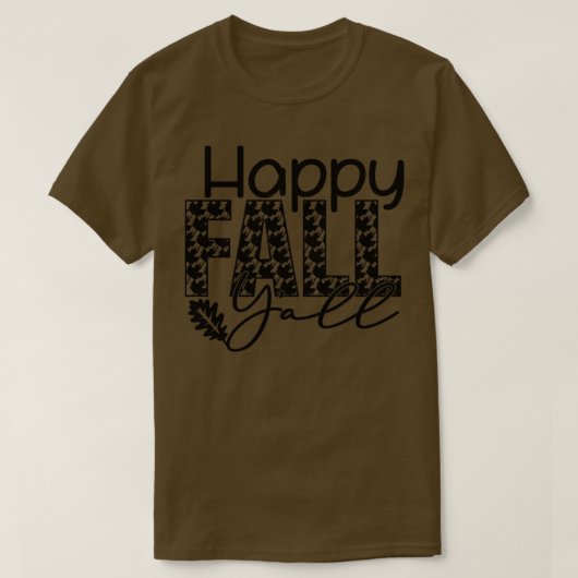 Happy herfst Yall22 T-shirt (Design voorkant)