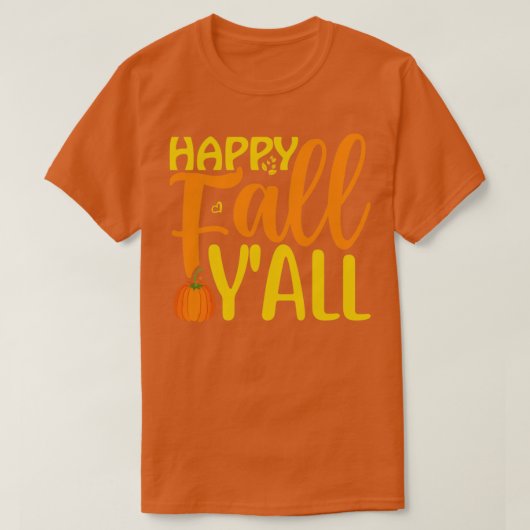 Happy Herfst Yall26 T-shirt (Design voorkant)