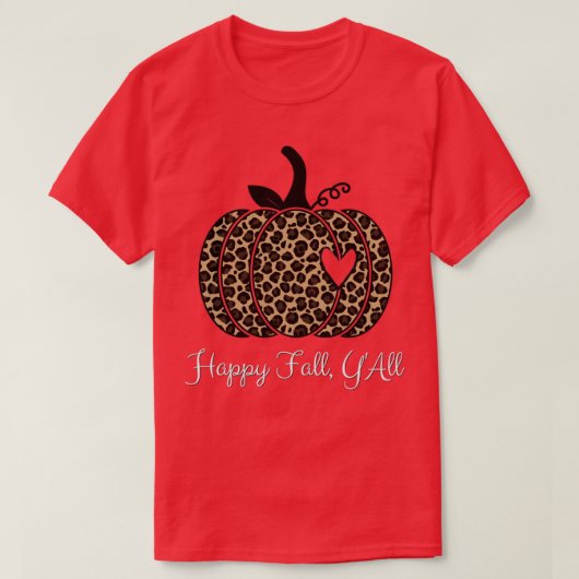 Happy Herfst Yall2 T-shirt (Design voorkant)