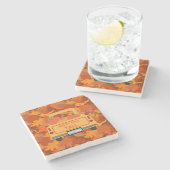 Happy Herfst Yall - 1 Stenen Onderzetter (Zijkant)