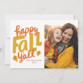 Happy Herfst Y'all Autumn-fotokaart (Voorkant)