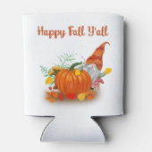 Happy Herfst Y'all Autumn Gnome met pompoen Blikjeskoeler (Achterkant)