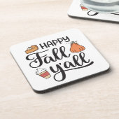 Happy Herfst Y'all Bier Onderzetter (Linkerzijde)