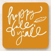 Happy Herfst Y'all Bier Onderzetter (Voorkant)