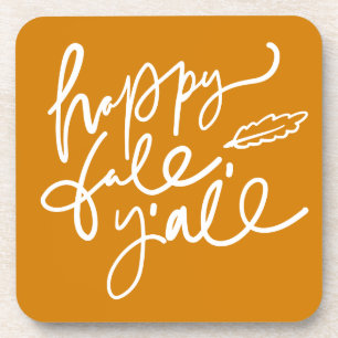 Happy Herfst Y'all Bier Onderzetter