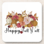Happy Herfst Y'all Bier Onderzetter (Voorkant)