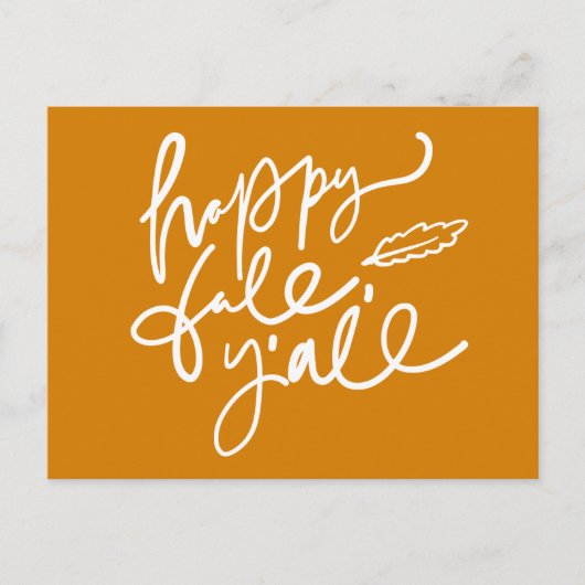 Happy Herfst Y'all Briefkaart (Voorkant)