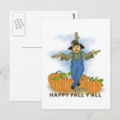Happy Herfst Y'All Briefkaart (Voorkant / Achterkant)