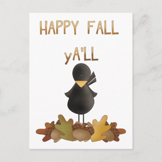 Happy Herfst Y'All Briefkaart (Voorkant)
