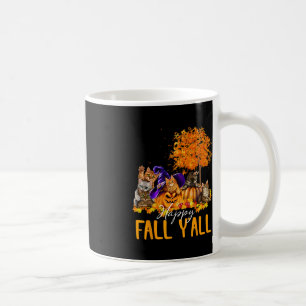 Happy Herfst Y'all Cats Lover Herfst Pompoen Maple Koffiemok