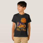 Happy Herfst Y'all Cats Lover Herfst Pompoen Maple T-shirt (Voorkant volledig)