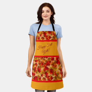 Happy Herfst Y'All - Colorful Maple Leaves Foliage Schort