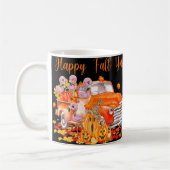Happy Herfst Y'all Flamingo Truck Pumpkin Autumn T Koffiemok (Links)