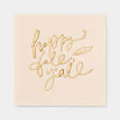 Happy Herfst Y'all Folie Servetten (Voorkant)