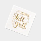 Happy Herfst Y'all Folie Servetten (Links)