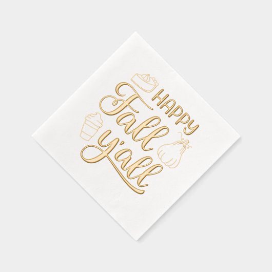 Happy Herfst Y'all Folie Servetten (Rechts)