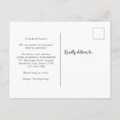 Happy Herfst Y'All Front Dumpkin Holiday Moving Aankondigingskaart (Achterkant)