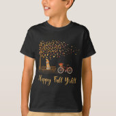 Happy Herfst Y'All Funny Golden Retriever Dog herf T-shirt (Voorkant)