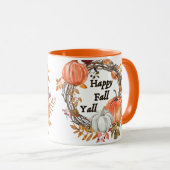 Happy Herfst Y'all: Gezellige herfstpompoen en bla Mok (Voorkant rechts)