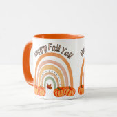 Happy Herfst Y'all: Gezellige herfstpompoen en bla Mok (Voorkant links)