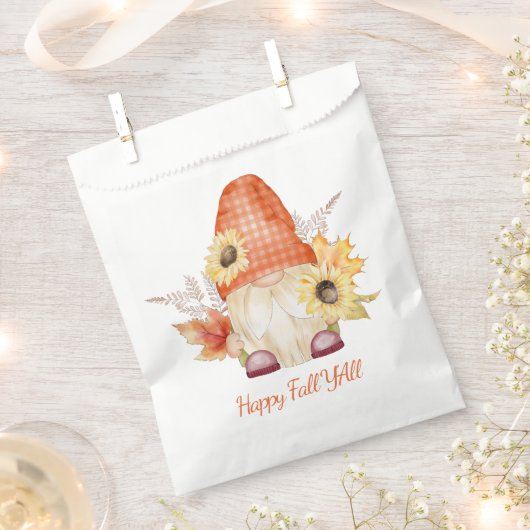 Happy Herfst Y'All Gnome Bedankzakje (Geknipt)