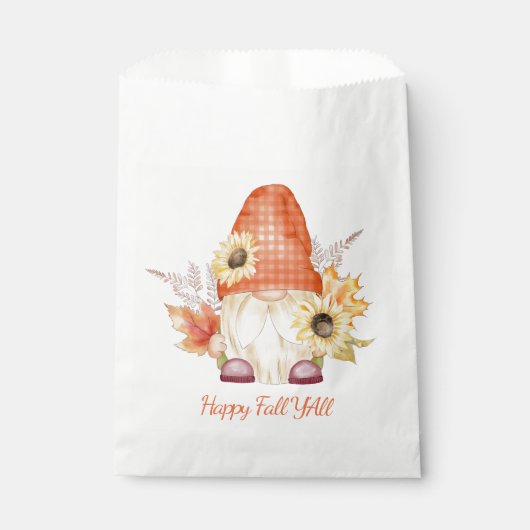 Happy Herfst Y'All Gnome Bedankzakje (Voorkant)