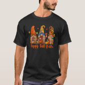 Happy Herfst Y'all Gnome Pumpkin Autumn Bedankt T-shirt (Voorkant)